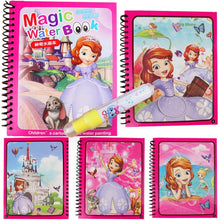 Load image into Gallery viewer, Montessori Coloring Book Doodle &amp; Magic Pen Painting Drawing Board For Kids Toys Magic Water Drawing Book Birthday Gift