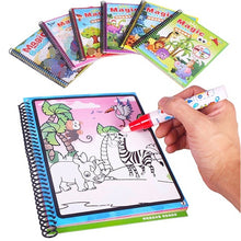Load image into Gallery viewer, Montessori Coloring Book Doodle &amp; Magic Pen Painting Drawing Board For Kids Toys Magic Water Drawing Book Birthday Gift